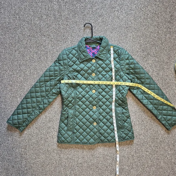 C. Wonder Green Pea Coat with Quilted Design - Picture 10 of 14